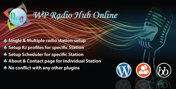 WP Radio Hub Online Preview Wordpress Plugin - Rating, Reviews, Demo & Download