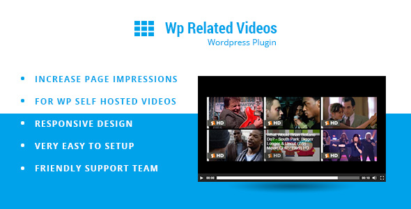 Wp Related Videos – For Self Hosted Wordpress Videos Preview - Rating, Reviews, Demo & Download