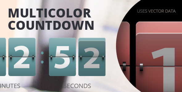 WP: Resizable Multicolor Countdown Preview Wordpress Plugin - Rating, Reviews, Demo & Download