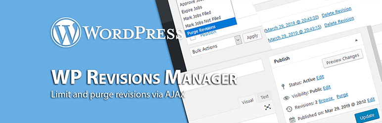WP Revisions Manager Preview Wordpress Plugin - Rating, Reviews, Demo & Download
