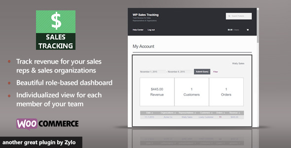 WP Sales Tracking – Track Your WooCommerce Revenue Preview Wordpress Plugin - Rating, Reviews, Demo & Download