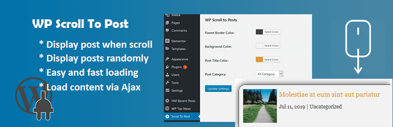 WP Scroll To Post – Display Post Randomly Preview Wordpress Plugin - Rating, Reviews, Demo & Download
