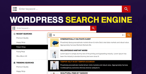 WP Search Engine – WordPress / WooCommerce / Custom Post Types Preview - Rating, Reviews, Demo & Download