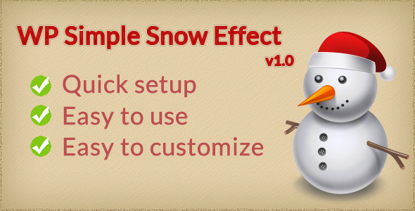 WP Simple Snow Effect Preview Wordpress Plugin - Rating, Reviews, Demo & Download