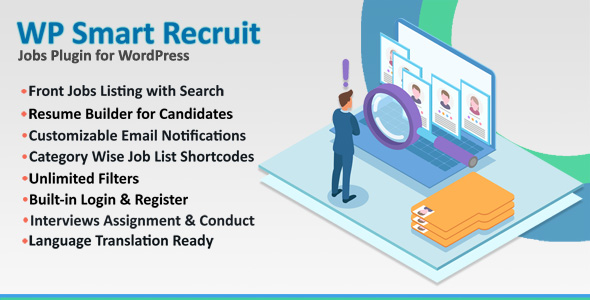 WP Smart Recruit – Jobs Plugin For WordPress Preview - Rating, Reviews, Demo & Download