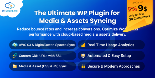 WP SmartSync – Wordpress Plugin For Media & Assets CDN / Cloud Storage Preview - Rating, Reviews, Demo & Download