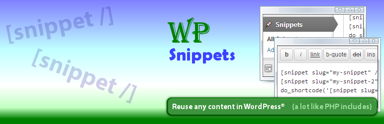 WP Snippets Preview Wordpress Plugin - Rating, Reviews, Demo & Download