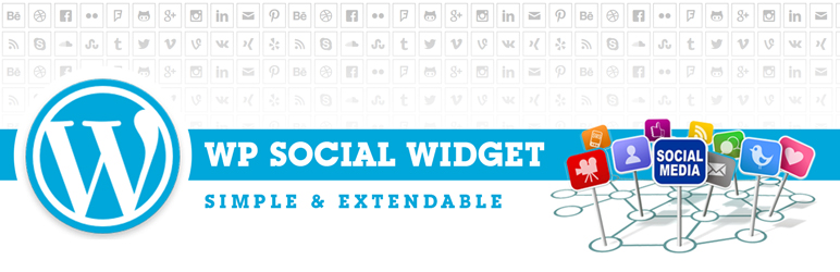 WP Social Widget Preview Wordpress Plugin - Rating, Reviews, Demo & Download