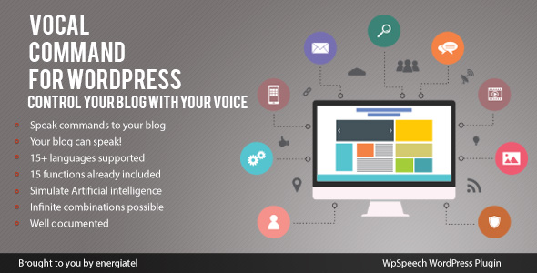Wp Speech – Vocal Command Plugin for Wordpress Preview - Rating, Reviews, Demo & Download