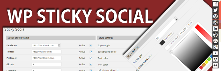 WP Sticky Social Preview Wordpress Plugin - Rating, Reviews, Demo & Download
