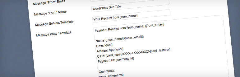 WP Stripe Email Receipts Preview Wordpress Plugin - Rating, Reviews, Demo & Download