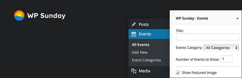 WP Sunday – Events Preview Wordpress Plugin - Rating, Reviews, Demo & Download