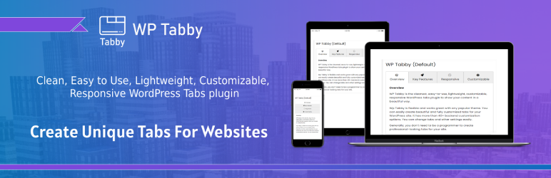 WP Tabby – Ultimate Tabs Plugin For WordPress Preview - Rating, Reviews, Demo & Download