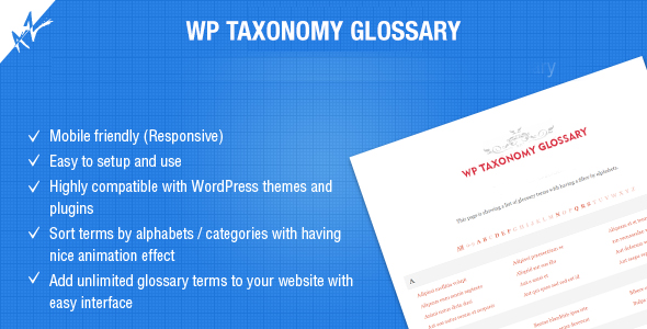 WP Taxonomy Glossary Preview Wordpress Plugin - Rating, Reviews, Demo & Download