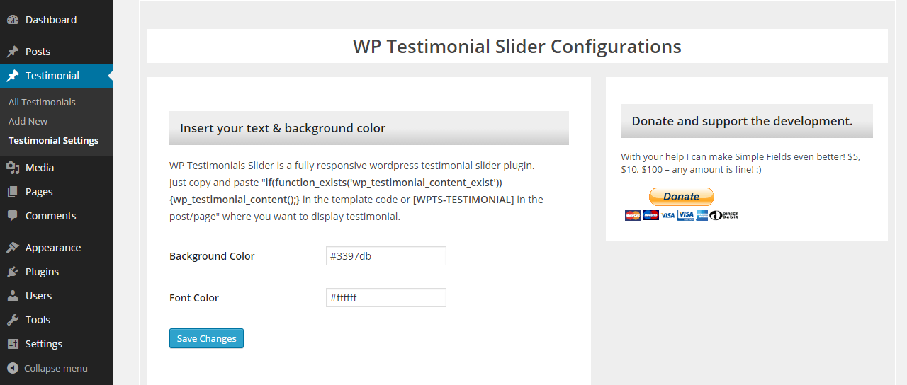 WP Testimonials Slider Preview Wordpress Plugin - Rating, Reviews, Demo & Download