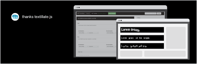 Wp Textillate Preview Wordpress Plugin - Rating, Reviews, Demo & Download