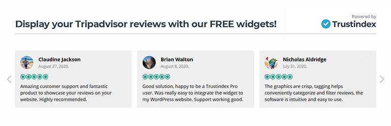 WP Tripadvisor Review Widgets Preview Wordpress Plugin - Rating, Reviews, Demo & Download