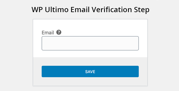 WP Ultimo Email Verification Step Preview Wordpress Plugin - Rating, Reviews, Demo & Download