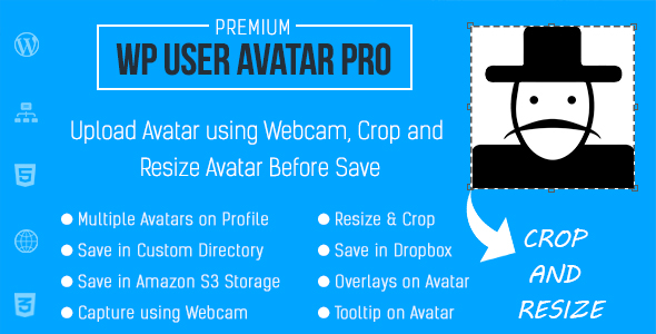 WP User Avatar Pro Preview Wordpress Plugin - Rating, Reviews, Demo & Download