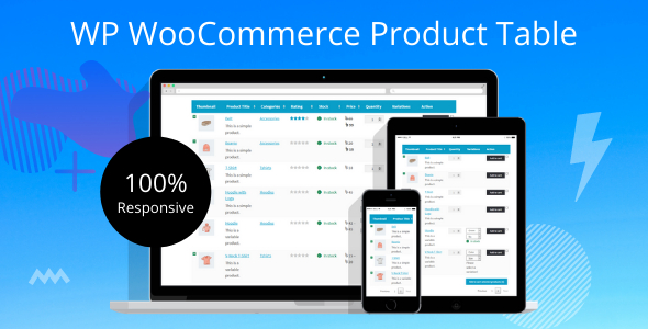 WP WooCommerce Product Table Preview Wordpress Plugin - Rating, Reviews, Demo & Download