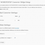 WP WORDTOPDF Converter Widget