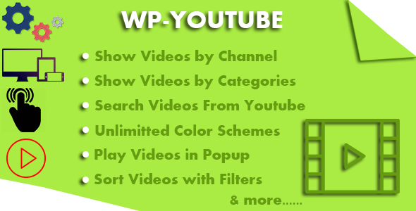 WP-YOUTUBE Videos From Youtube Preview Wordpress Plugin - Rating, Reviews, Demo & Download