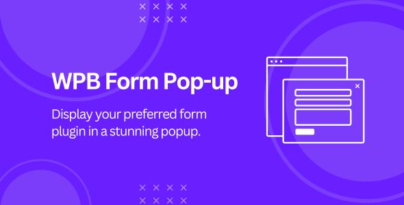 WPB Form Popup – Create An Optin, On Click, On Scroll, And Exit Popup With Your Favorite Form Plugin Preview - Rating, Reviews, Demo & Download