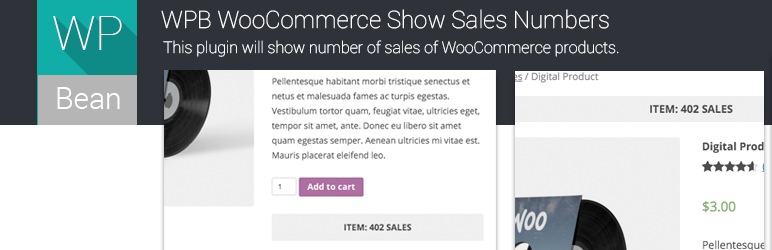 WPB Show Product Sales Number For WooCommerce Preview Wordpress Plugin - Rating, Reviews, Demo & Download