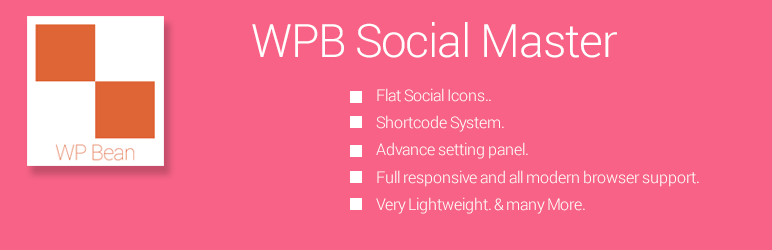 WPB Social Master Preview Wordpress Plugin - Rating, Reviews, Demo & Download