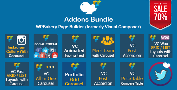 WPBakery Page Builder Addons Bundle Preview Wordpress Plugin - Rating, Reviews, Demo & Download