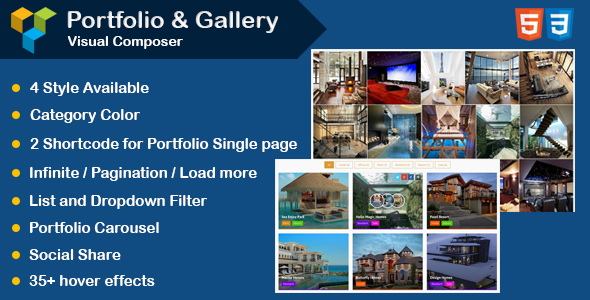 WPBakery Page Builder – Portfolio And Gallery With Carousel Preview Wordpress Plugin - Rating, Reviews, Demo & Download