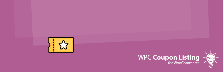 WPC Coupon Listing For WooCommerce Preview Wordpress Plugin - Rating, Reviews, Demo & Download