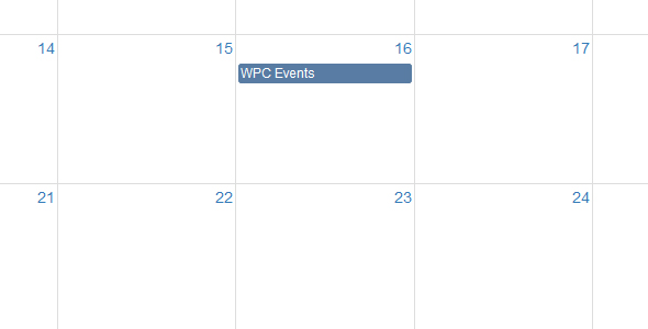 WPC Events Preview Wordpress Plugin - Rating, Reviews, Demo & Download