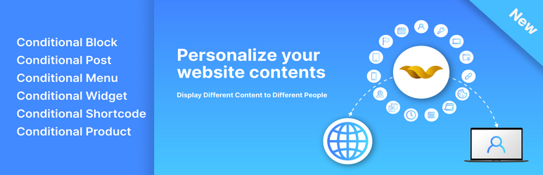 WPCondify – Personalize Your Website Contents Preview Wordpress Plugin - Rating, Reviews, Demo & Download