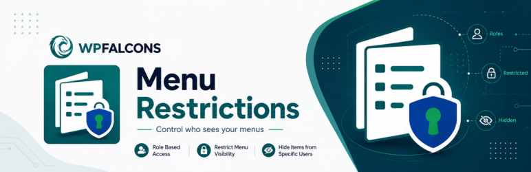 WPFalcons Menu Restrictions Preview Wordpress Plugin - Rating, Reviews, Demo & Download