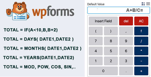 WPForms Calculator Preview Wordpress Plugin - Rating, Reviews, Demo & Download