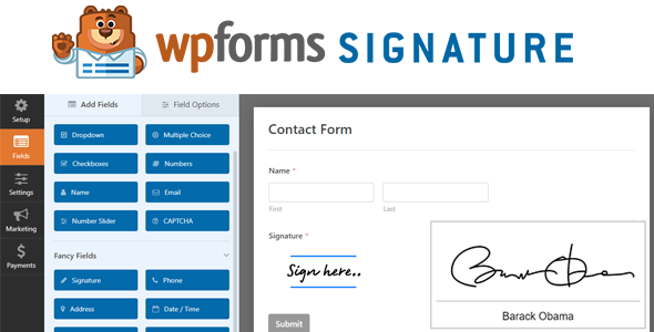 WPForms Digital Signature Preview Wordpress Plugin - Rating, Reviews, Demo & Download