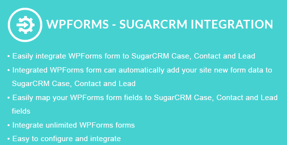 WPForms – SugarCRM Integration Preview Wordpress Plugin - Rating, Reviews, Demo & Download