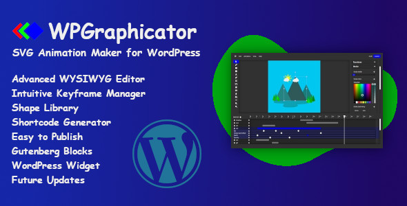 WPGraphicator – SVG Animation Maker Plugin for Wordpress Preview - Rating, Reviews, Demo & Download