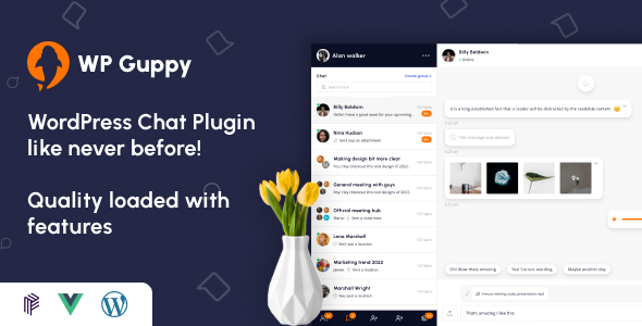 WPGuppy – A Live Chat Plugin For WordPress Preview - Rating, Reviews, Demo & Download