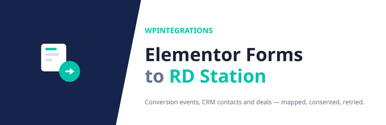 WPIntegrations Form Connector For Elementor And RD Station Preview Wordpress Plugin - Rating, Reviews, Demo & Download
