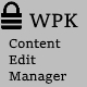 WPK Content Edit Manager