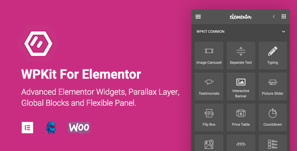 WPKit For Elementor | Advanced Elementor Widgets Collection & Parallax Layer Preview Wordpress Plugin - Rating, Reviews, Demo & Download