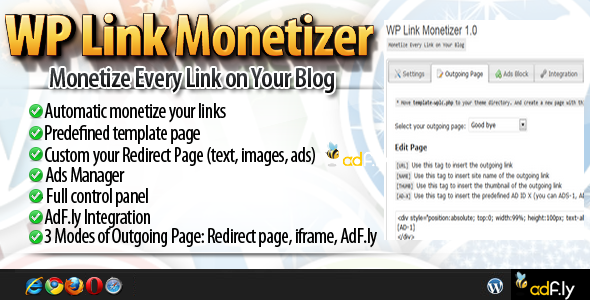 WPLM – Wordpress Link Monetizer Preview - Rating, Reviews, Demo & Download