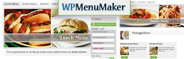 WPMenuMaker Preview Wordpress Plugin - Rating, Reviews, Demo & Download