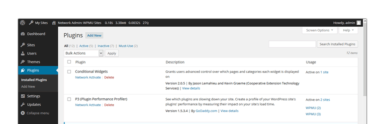 WPMU Plugin Stats Preview - Rating, Reviews, Demo & Download