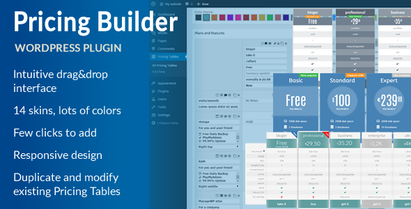 WpPricing Builder Preview Wordpress Plugin - Rating, Reviews, Demo & Download
