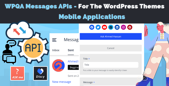 WPQA Messages APIs – Addon For The WordPress Themes Preview - Rating, Reviews, Demo & Download