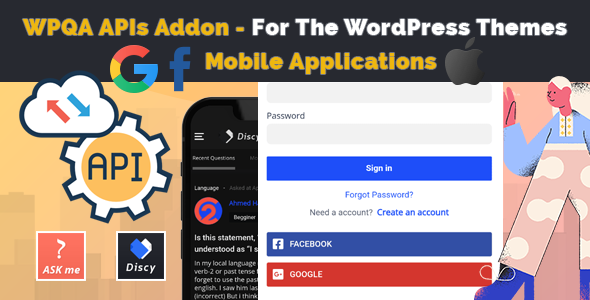 WPQA Social Login APIs – Addon For The WordPress Themes Preview - Rating, Reviews, Demo & Download