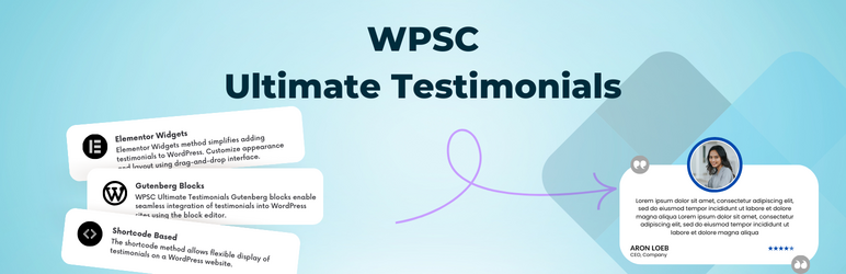 WPSC Ultimate Testimonials Preview Wordpress Plugin - Rating, Reviews, Demo & Download